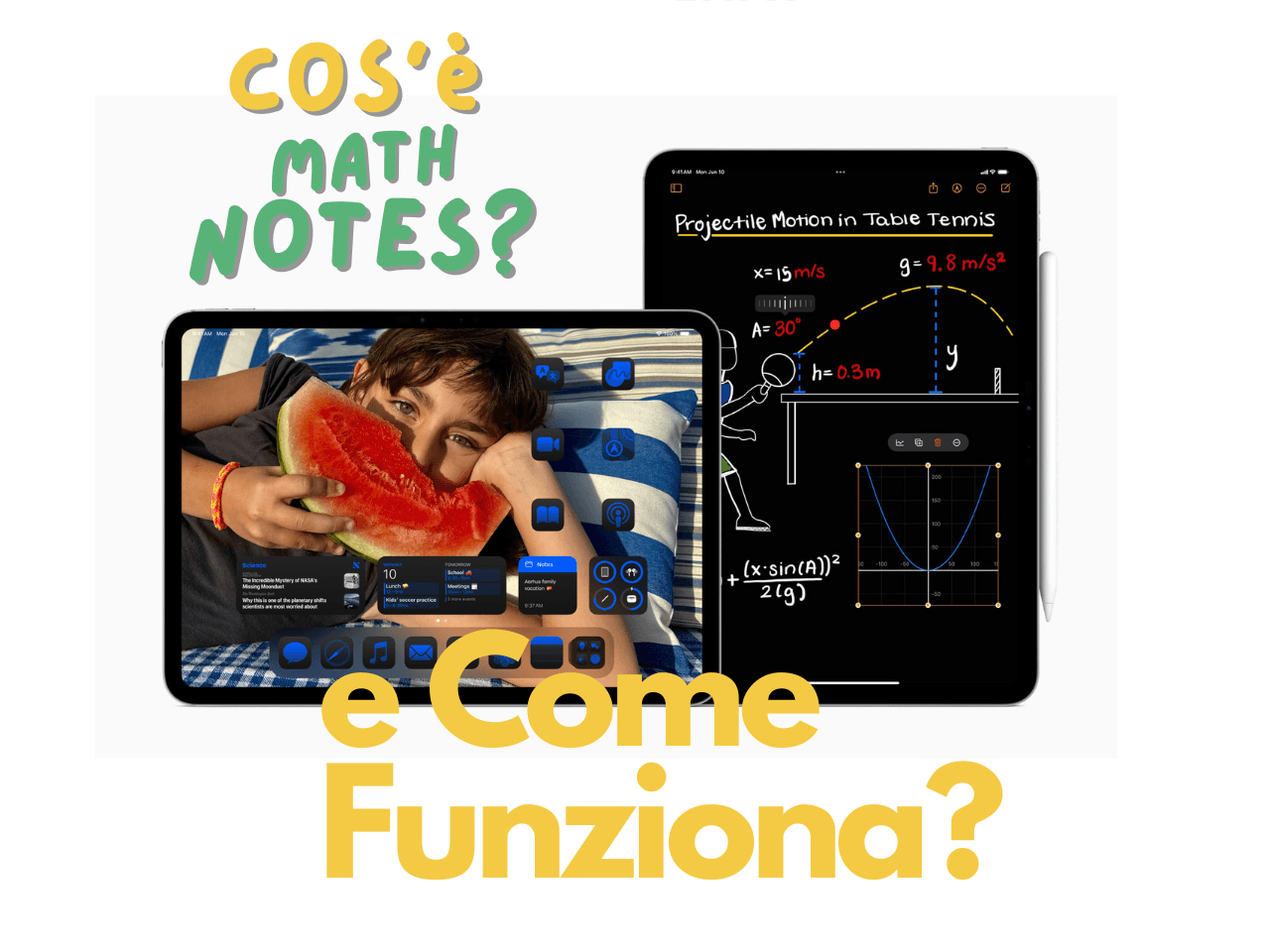 Math Notes su iPhone e iPad con iOS 18: